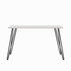 Writing Desk With Hairpin Legs For Study Or Work - White Oak