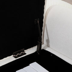 65.55' Wide Modern Upholstered Storage Bench with Rolled Armrest