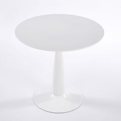 Pedestal Table, Round For Kitchen - White