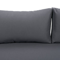 Claremont 3 Seater Daybed with Slat Paneling and Water-Resistant Cushions