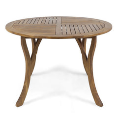 Outdoor Dining Set – Acacia Wood Hermosa Table & Wicker Chairs