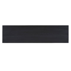 4-Door Large Storage Sideboard Buffet Cabinet with Glass Doors Arched Cabinet (Black)