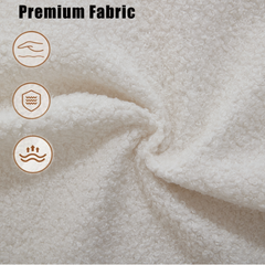 128" Minimalist Cloud Sectional Couch in Beige