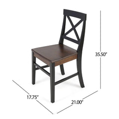 Plethora Dining Chair With X-Shaped Back (Set of 2)