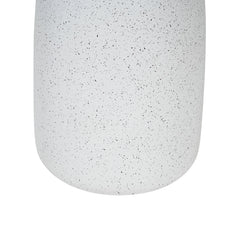 Tess MGO Outdoor Patio Side Table Umbrella Base in White Marble