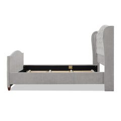 The Eldhavn™ Nailhead Upholstered Bedframe King