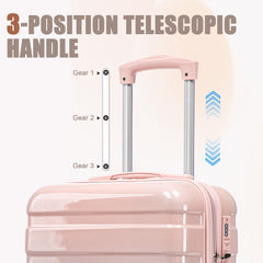 14"/20" 2-Pcs PC Spinner Wheel Carry On Luggage Set