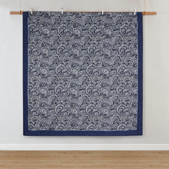 12 Piece Comforter Set with Cotton Bed Sheets Navy Cal King