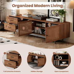 78 Inch Modern TV Stand for TVs up to 85 Inches