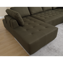 138.5" Modular Combination U-Shaped Sofa in Green