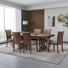 Mid Century Modern Dining Table Set for 7OAK
