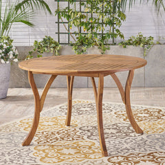 Outdoor Dining Set – Acacia Wood Hermosa Table & Wicker Chairs