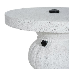 Berra MGO Outdoor Patio Side Table Umbrella Base with Sand-filling Design