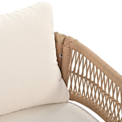 K&K 4-Piece Boho Rope Patio Furniture Set