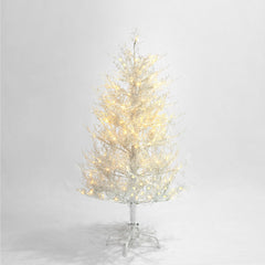 4FT Pre-Lit Aspen Fir Artificial Christmas Tree 230 Warm White LED Lights
