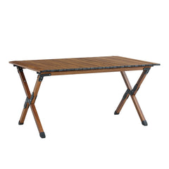 Lightweight Aluminum Roll-Up Rectangular Outdoor Table