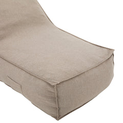Perry Outdoor Bean Bag Lounge Chair Set of 2 in Beige