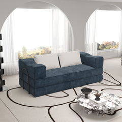 3 Seat Folding Floor Couch & King Size Bed Mattress