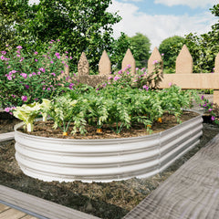 Heavy Duty Galvanized Raised Garden Bed Kit 8x4x1ft