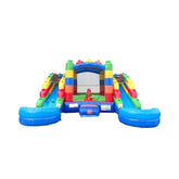 16FT Castle Bounce House With Dual Slides, Blower And Pool Combo (SAK56319)