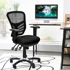 Ergonomic Mesh Office Chair with Adjustable Back Height and Armrests