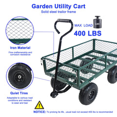 Wagon Cart Garden Cart Trucks in Green