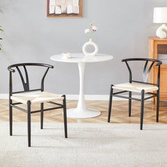 Wesborn Chair - Y-Shaped Medieval Style Armchair for Dining Table, Set of 4