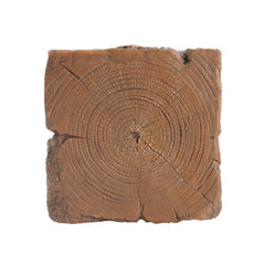 Amira Outdoor And Indoor Stump Shape MGO Side Table Brown Finish