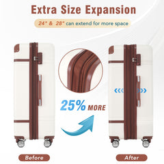 Hardshell Luggage Sets 4 Pieces 20" / 24" / 28" and Cosmetic Case