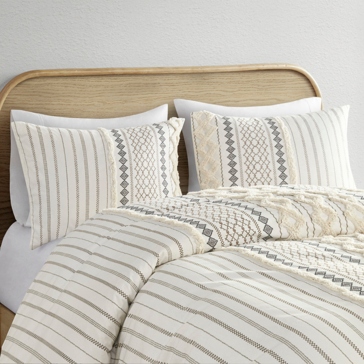 Full Queen Cotton Chenille Duvet Set
