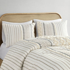 Full Queen Cotton Chenille Duvet Set