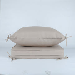 24x24 Inch Outdoor Deep Seat Cushion Set - Beige