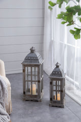 Wooden Candle Lantern Decorative, Hurricane Lantern Holder Decor