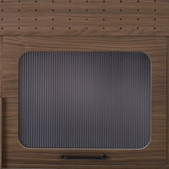 Furniture Style Multi-Use Cat Litter Box House with Storage