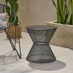 Nevada Contemporary Side Table With Mesh Design