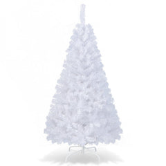 8 ft White Artificial PVC Christmas Tree with Stand