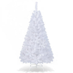 8 ft White Artificial PVC Christmas Tree with Stand