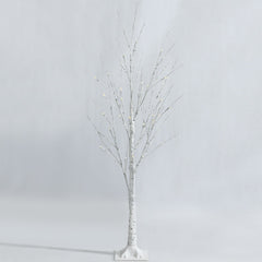 Pre-lit White Twig Birch Tree for Christmas Holiday with LED Lights