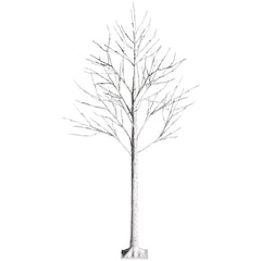 Pre-lit White Twig Birch Tree for Christmas Holiday with LED Lights