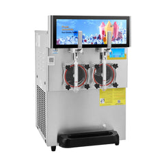 Commercial 16L 1155W Double Bowl Stainless Steel Slushy Margarita Machine (SAK98402)