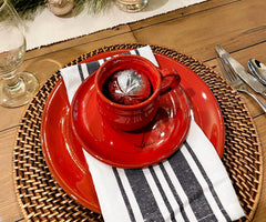 Black and White Napkins - Striped
