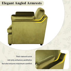 Mirod Oversized Velvet Accent Chair with Armrest Cushions
