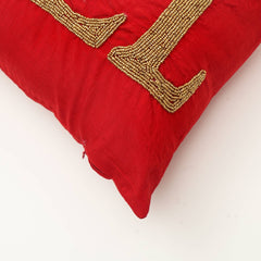 The Hand-Beaded Holiday Accent Pillow