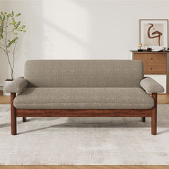 Loveseat Sofa 2 Seater Couch With Armrest Pillows