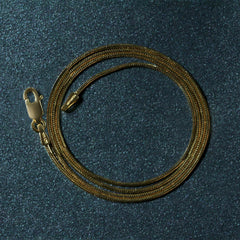 14k Yellow Gold Round Snake Chain 0.9mm