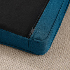 Elegant Rectangular Pet Bed for Big and Oversized Dogs - Dark Blue
