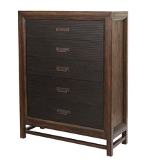 Five-Drawer Chest No Assembly Required Two-Tone Finish