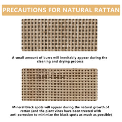 51.18' 6-Drawers Rattan Storage Cabinet