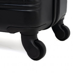 9-Piece Black Luggage Set by GigaTech with TSA Lock