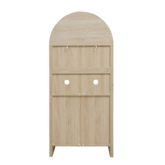 Arched Kitchen Pantry Modern Farmhouse Wood Kitchen Storage Cabinet